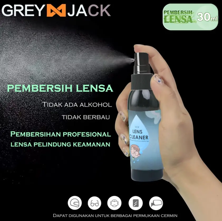 Grey Jack cairan pembersih kacamata layar monitor hp atau kamera