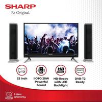 Gambar Sharp LED TV 32 Inch Speaker Tower 2T-C32BD1i-TG IIOTO 32 Inch Digital dari Bogor Solusi Elektronik Kab. Bogor 2 Tokopedia