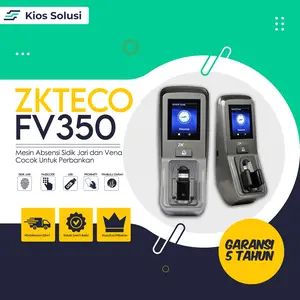 Mesin Absen dan Akses Kontrol Pembulu Darah ZKTECO FV350 | Fingeprint | FingerVein | Mesin Absensi Sidik Jari