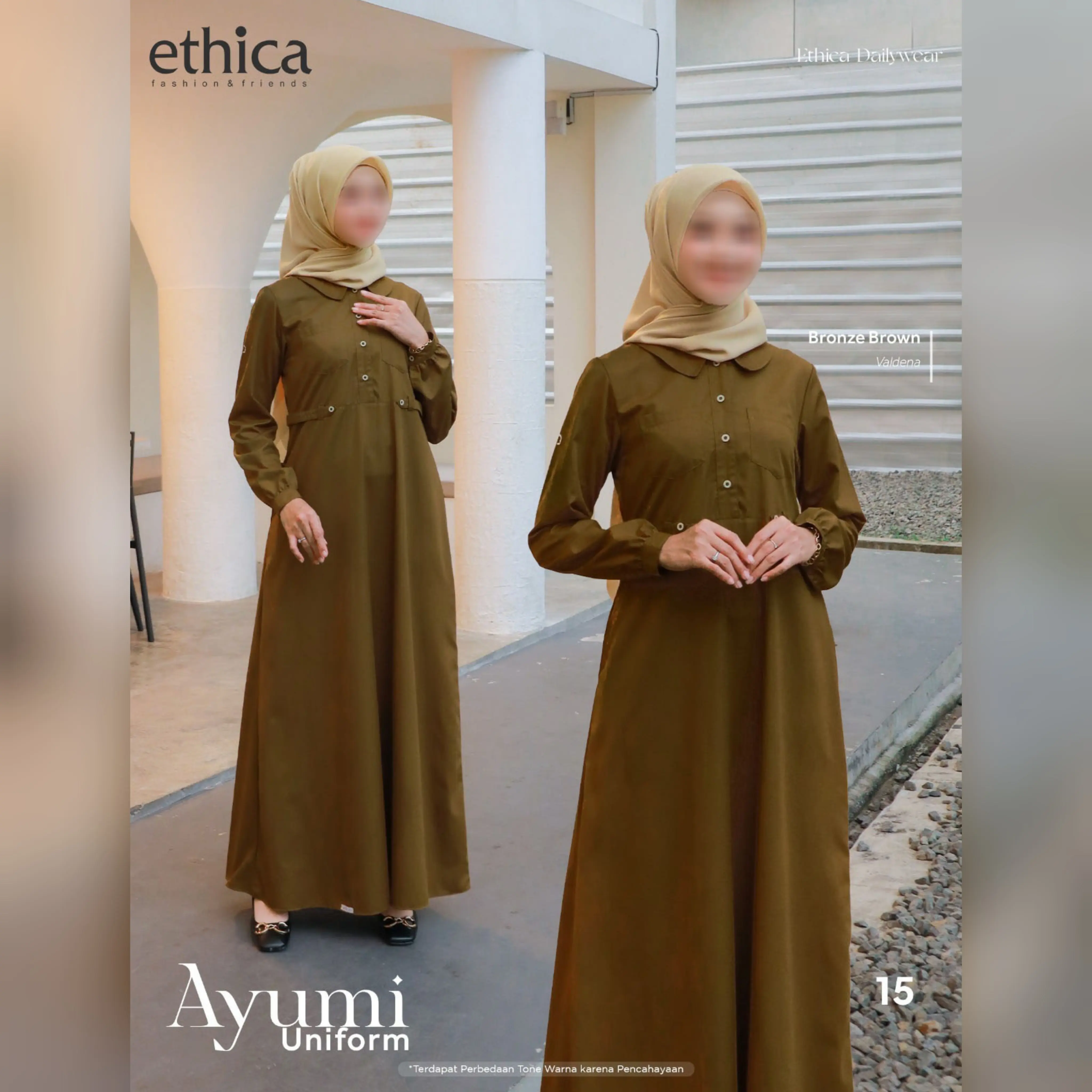GAMIS ETHICA AYUMI UNIFORM 15 BRONZE BROWN / DISKON 15%