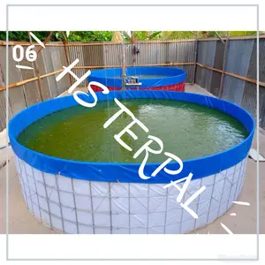 terpal kolam diameter 1.7 tinggi 80 cm bahan PVC semikaret