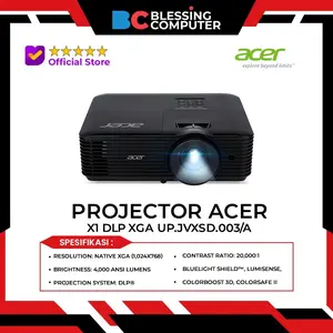 PROJECTOR ACER X1 DLP XGA 4000 lumens UP.JVXSD.003/A TKDN