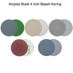Amplas Bulat 4 Inch Basah Kering Grit1000 2000 3000 4000 5000 Logam