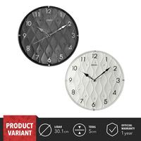 Gambar Jam Dinding Seiko Bulat QXA794 K & W Detik Senyap 30.1 cm Hitam Ori - QXA794K - Black dari SEIKO Clocks Kota Administrasi Jakarta Barat 1 Tokopedia