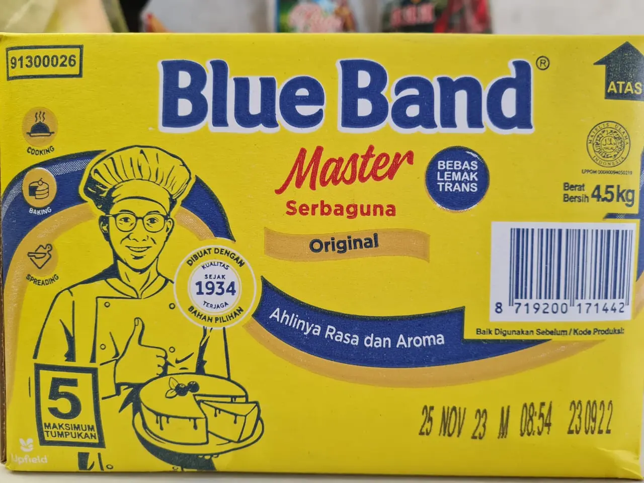 Blue Band Master Mentega Original 4,5 kg