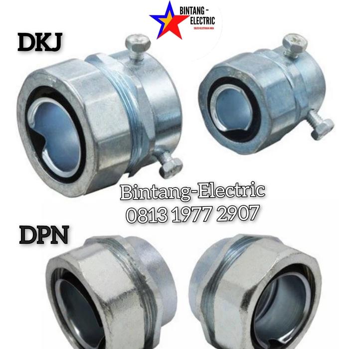 Gambar Konektor / Connector / Kopling Flexible Conduit Ke Pipa 3/4" DKJ / DPN dari BintangElectric_NEW Kota Administrasi Jakarta Pusat Tokopedia