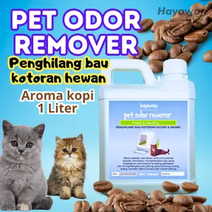 Refill 1 Liter Penghilang bau kotoran hewan kucing anjing AROMA KOPI