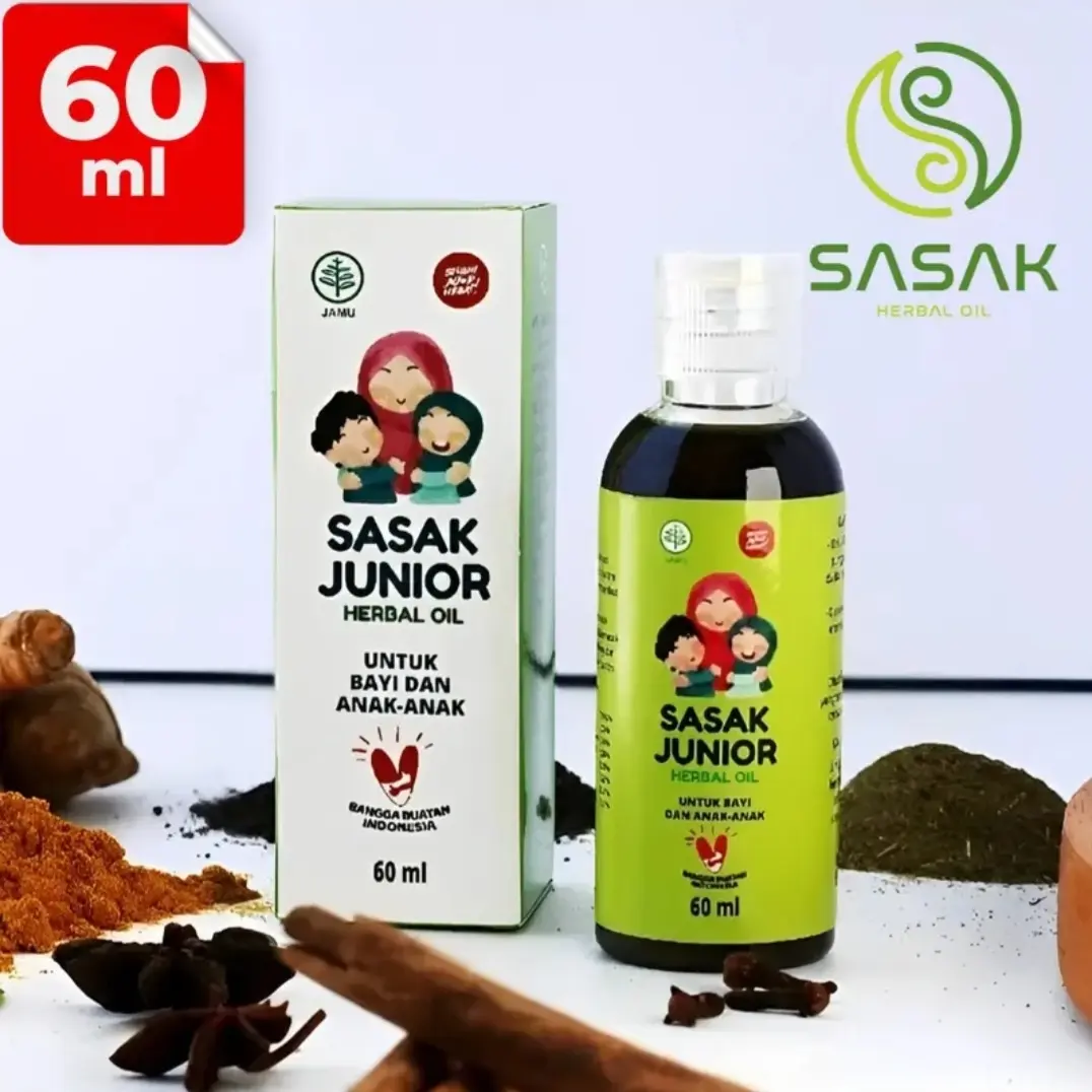 Minyak Sasak Junior Herbal Oil 60ml