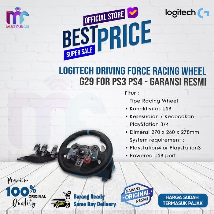 Gambar LOGITECH Driving Force Racing Wheel G29 for PS3 PS4 - Garansi Resmi dari Multifungsi Online Kota Administrasi Jakarta Pusat Tokopedia