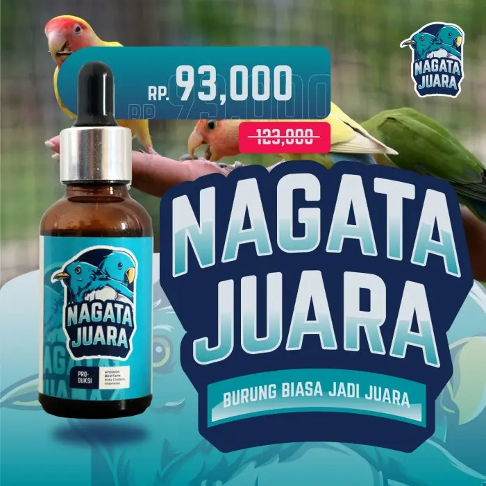 NAGATA JUARA Vitamin Tetes Burung Kicau Meningkatkan Stamina Kicauan