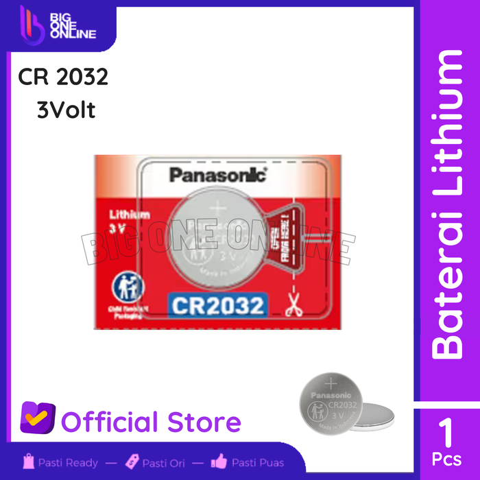 Gambar Lithium Battery CR2032 3V, Baterai Lithium CR 2032, Batre Koin - PanasonicCR2025 dari Big One Online Kota Administrasi Jakarta Timur 4 Tokopedia