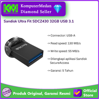 Gambar SanDisk Ultra Fit USB 3.1 32GB 130MB/s CZ430 [FS] dari KomputerMedan OS Kota Medan 1 Tokopedia