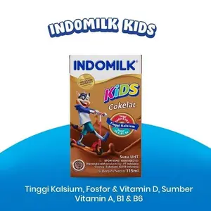 5 pcs - Indomilk Kids Rasa Coklat UHT [115 mL]