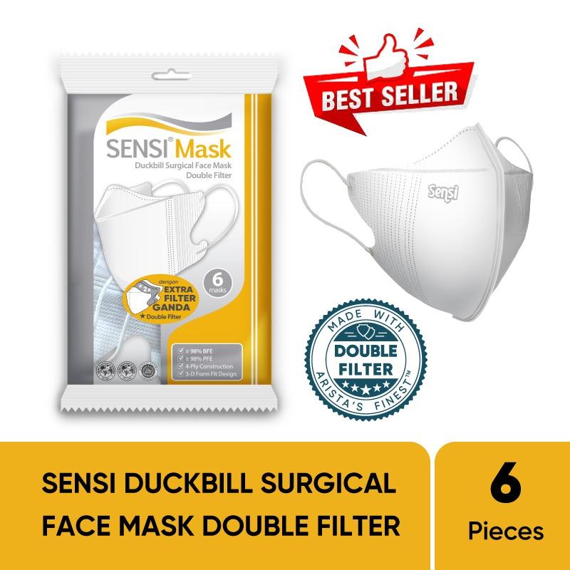 SENSI DUCKBILL FACE MASK 6 PCS