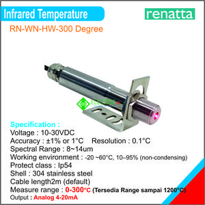 Infrared Temperature 300 Degree Analog 4-20mA