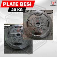 Gambar [3 CM] Plate Barbell Besi 20 KG /Iron/Gym/Fitness/Lempengan/Dumbbell dari Ototpro Surabaya Kota Surabaya 3 Tokopedia