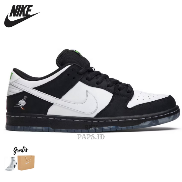 nike dunk low black white 41