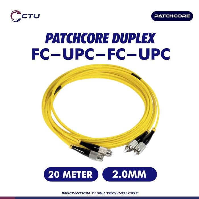 Gambar Patchcore Duplex FC-UPC-FC-UPC 20 meter - 2.0mm dari SmartPower Kota Tangerang Selatan Tokopedia