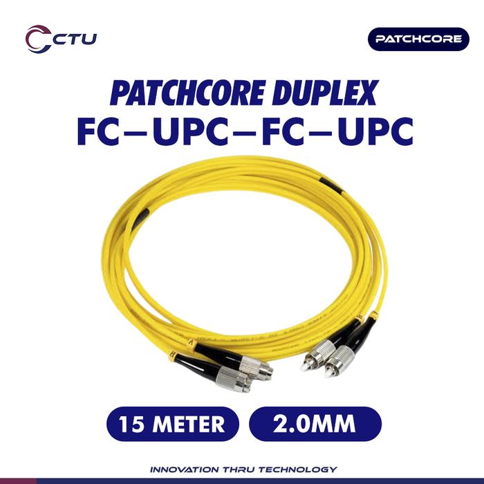 Gambar Patchcore Duplex FC-UPC-FC-UPC 15 meter - 2.0mm dari SmartPower Kota Tangerang Selatan Tokopedia