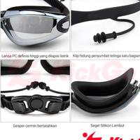 Gambar KickGo Kacamata Renang Plus Penutup Telinga Dewasa Remaja - Hitam dari KickGoOfficialStore Kab. Tangerang 5 Tokopedia