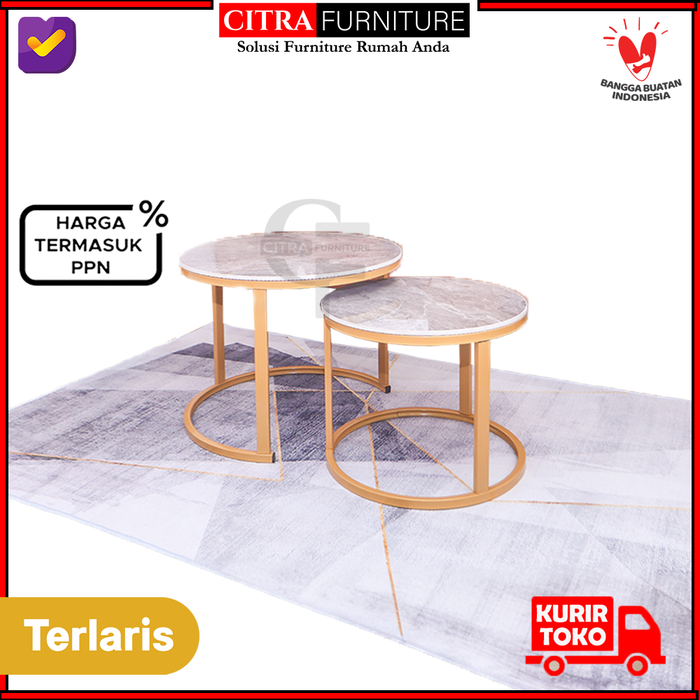 Gambar Citra Furniture Nordic Series Meja Tamu Marmer Twins dari Citra furniture Kota Administrasi Jakarta Pusat Tokopedia