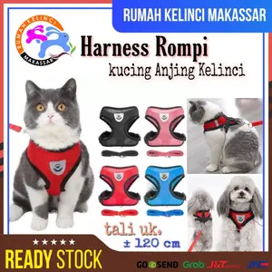 TALI TUNTUN ROMPI Kucing Harness Rompi Kucing Vest Baju Rompi Anjing