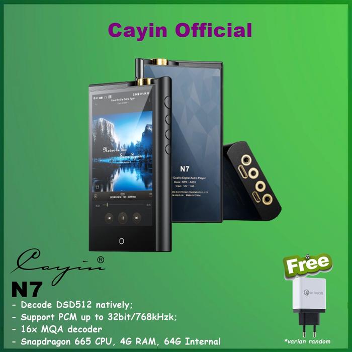 Gambar Cayin N7 N 7 Pure 1-bit Master Quality Digital Audio Player DAP - Hitam dari Officiall Brands Kota Administrasi Jakarta Barat Tokopedia