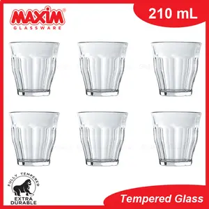 1 SET 6 PCS MAXIM Gelas Espresso/Gelas Latte/Coffee Latte Tempered