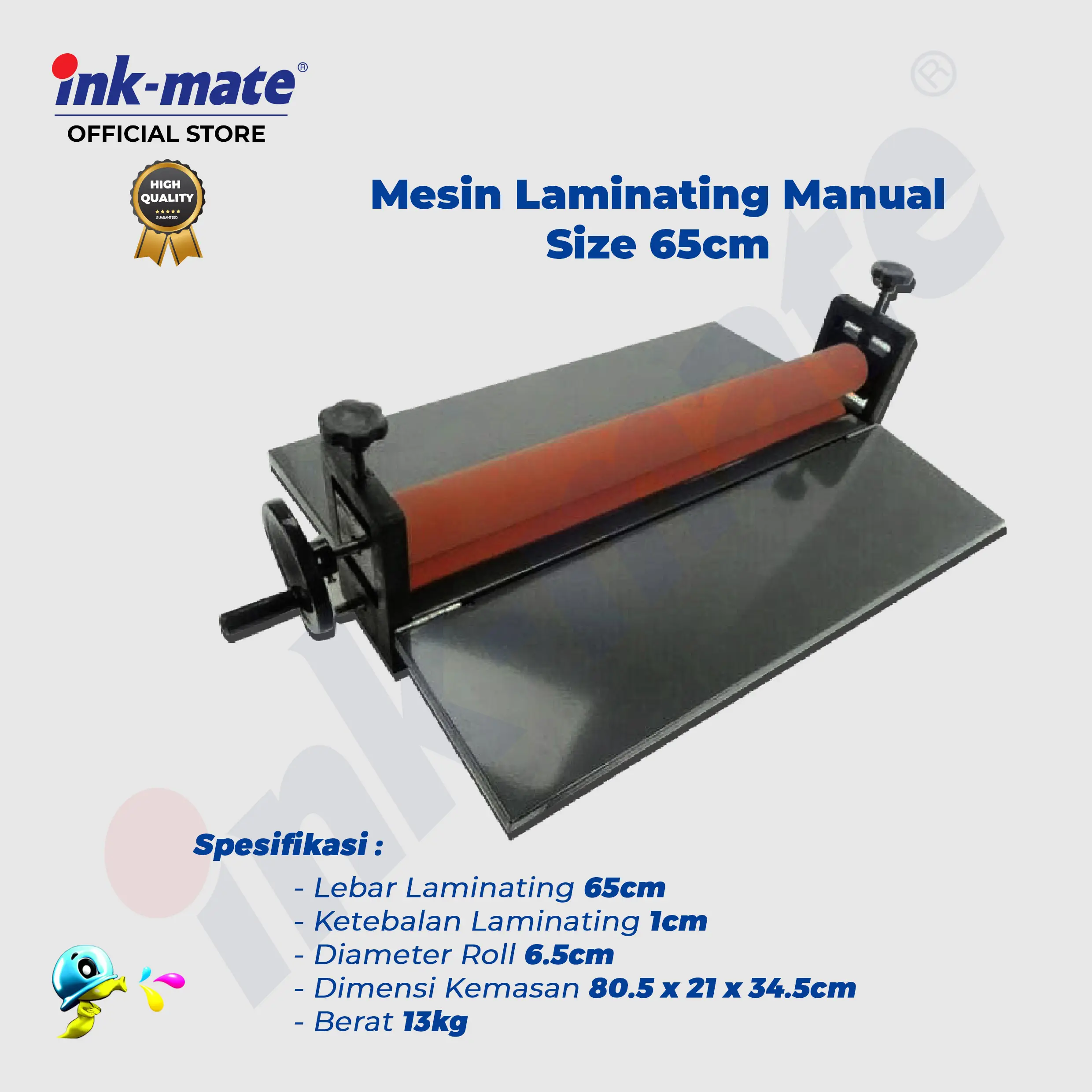 Mesin Laminating/Laminasi/Laminator Dingin Manual 65cm