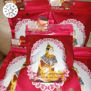 Royal Warm Body Mask Dusitra Gold princess Thailand isi 5 pcs