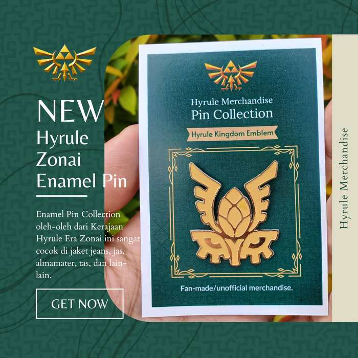 Gambar Hyrule Zonai Enamel Pin The Legend of Zelda Tears of The Kingdom dari Hyrule Merchandise Kab. Bekasi Tokopedia