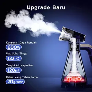 Setrika Uap Portabel 600W Low Watt 120mL Tangki Air Dapat Dilepas