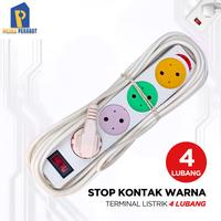 Gambar Stop Kontak Warna 4 lubang |Terminal LIstrik Multi Socket 4 Lubang dari Prima Perabot Kota Bandung 1 Tokopedia