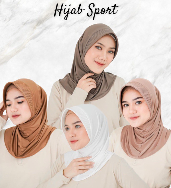 hijab sport abu abu