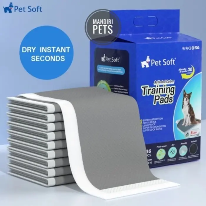 Pet Soft Training Carbon Pee Pad - Perlak Underpad Anjing Kucing