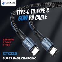 Gambar Kabel Data Cable Samsung Z Fold5 Z Flip5 60W Braided Ultimate CTC120 dari Ori aksesoris 1 Kota Administrasi Jakarta Pusat 1 Tokopedia