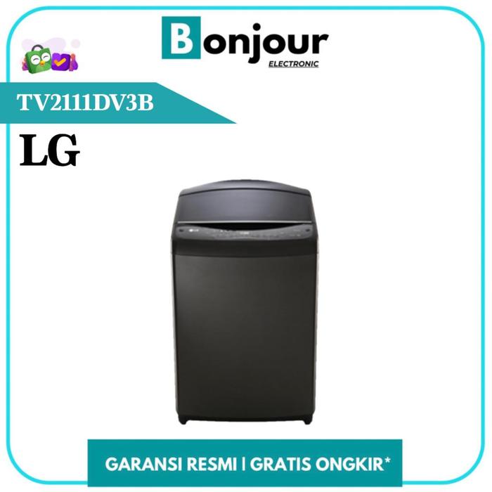 Gambar Mesin Cuci LG 11Kg TV2111DV3B Inverter Top Loading LG 11KG TV2111 DV3B dari Bonjour Electronic Official Kota Depok Tokopedia