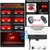 Gambar WEST BIKING 314 Lampu Sen Sepeda USB Wireless Bicycle Sein Tail Light dari Wof Wheel of Fortune Official Kab. Tangerang 3 Tokopedia
