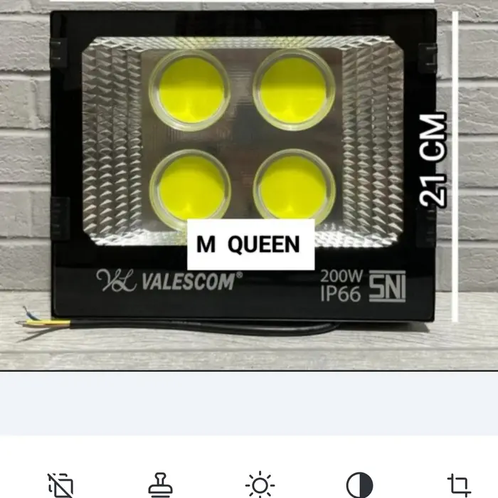 Gambar VALESCOM LAMPU SOROT LED COB 200W SNI FLOOD LIGHT dari M QUEEN Kota Tangerang Selatan 5 Tokopedia