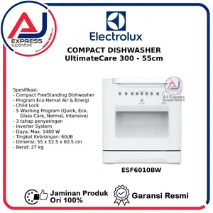 Dishwasher Electrolux compact 55cm UltimateCare 300 ESF6010BW