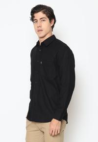 Gambar HEMMEH Kemeja Flanel Hitam Polos - 3XL dari HEMMEH.ID Kota Bandung 2 Tokopedia