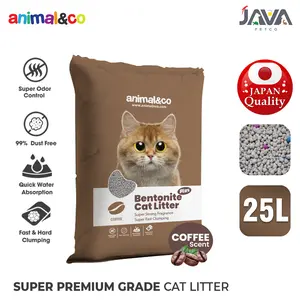 Pasir Kucing AnimalnCo Premium Coffee 25L  Pasir Kucing Gumpal Wangi