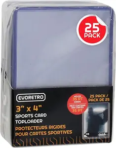 Evoretro 3'' x 4'' Sports Card Toploader 35pt (25ct)