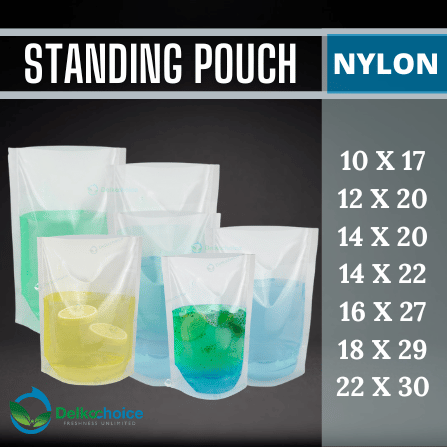 Gambar STANDING POUCH NYLON - PLASTIK KEMASAN CAIRAN - 10CM x 17CM, NYLON dari Kilatpacking Kota Administrasi Jakarta Pusat Tokopedia
