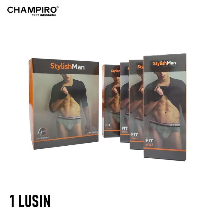 Gambar Champiro | Celana Dalam Pria 12 pcs Stylishman Brief C0366C - S dari champiro.id Kota Administrasi Jakarta Barat Tokopedia