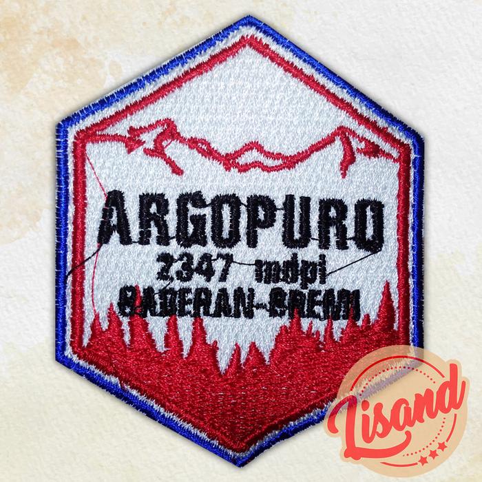 Gambar Patch Emblem Bordir Gunung Argopuro dari Lisand Kota Bogor Tokopedia