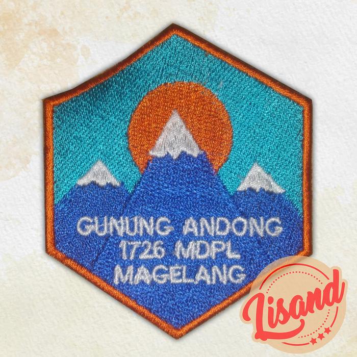 Gambar Patch Emblem Bordir Gunung Andong dari Lisand Kota Bogor Tokopedia