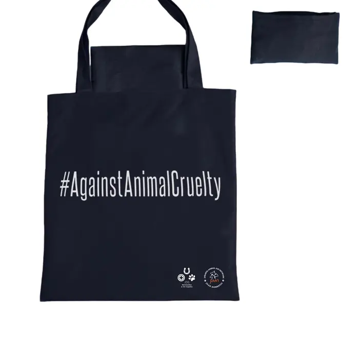 Gambar Foldable Travel Totebag #AgainstAnimalCruelty dari JAAN Domestic Shop Kab. Bogor 4 Tokopedia