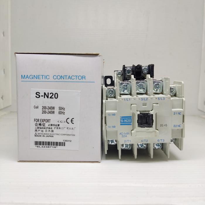 Jual Kontaktor / Contactor Mitsubishi S-N20 SN-20 SN 20 SN20 220v ...