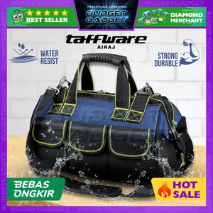 Taffware Airaj Tas Perkakas Tool Bag Waterproof Durable Premium Oxford